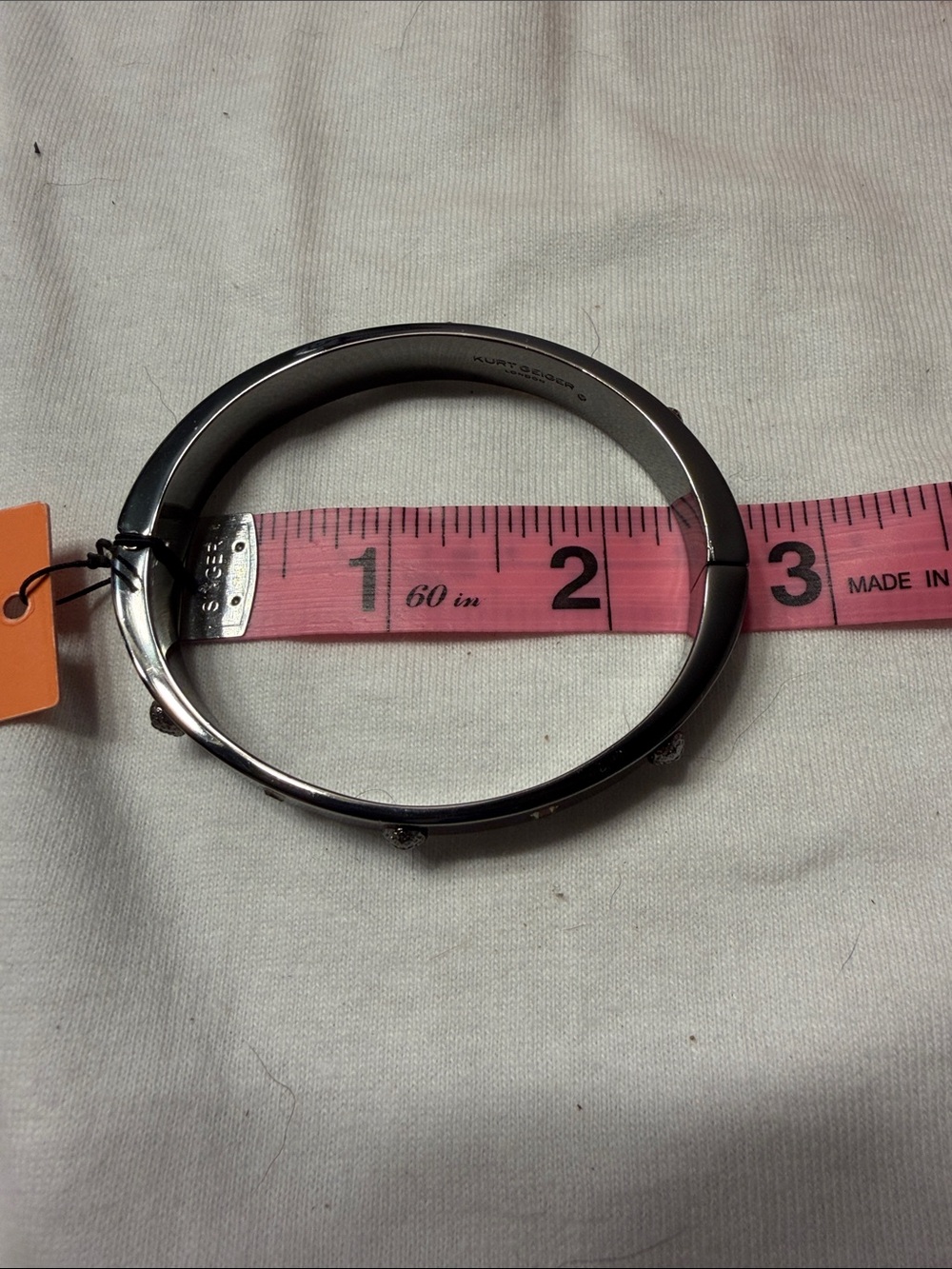 ❌SOLD❌Kurt Geiger gunmetal bangle bracelet❌SOLD❌❌SOLD❌ - Picture 3 of 4